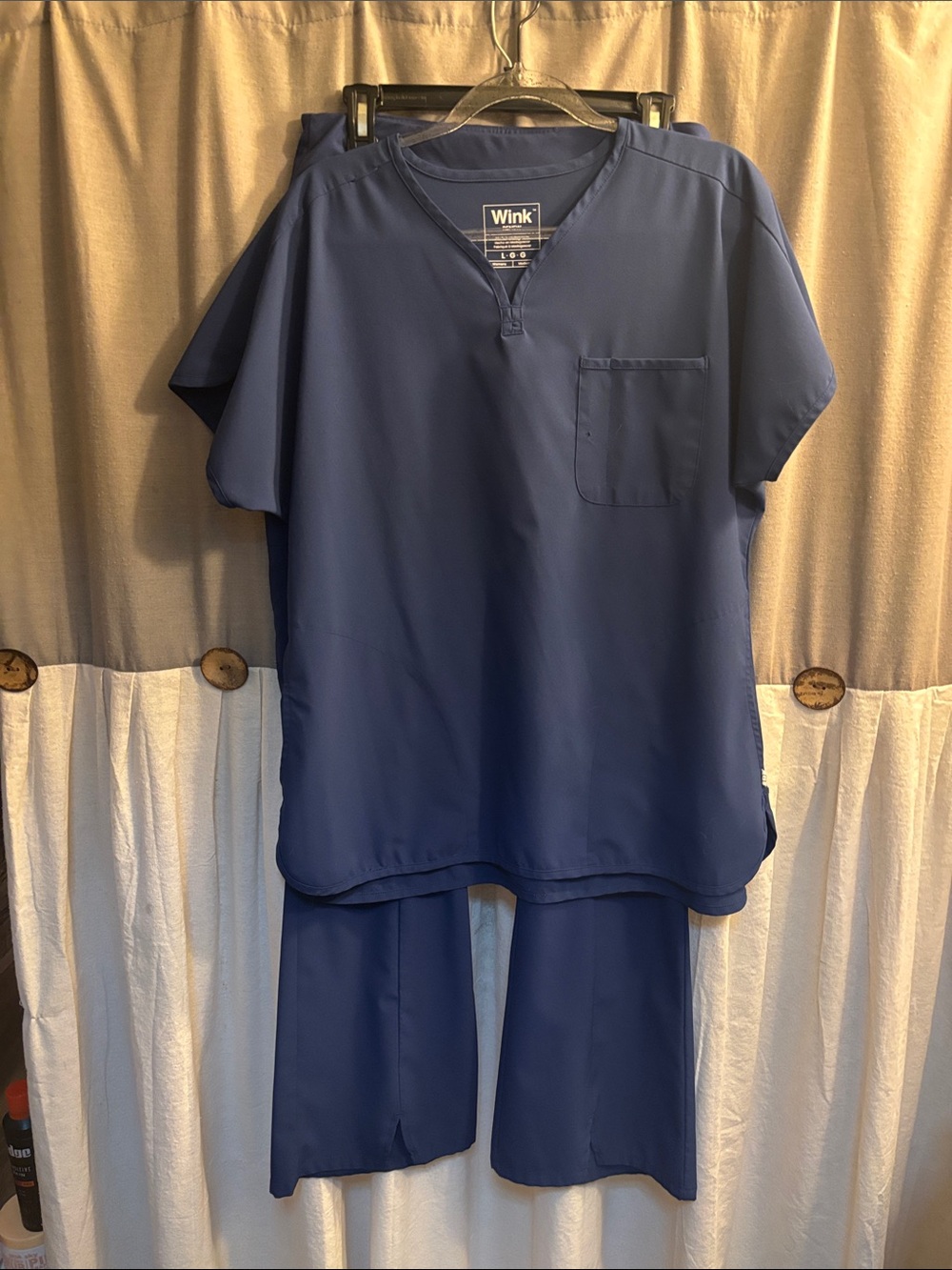 Wink navy scrub set L/M